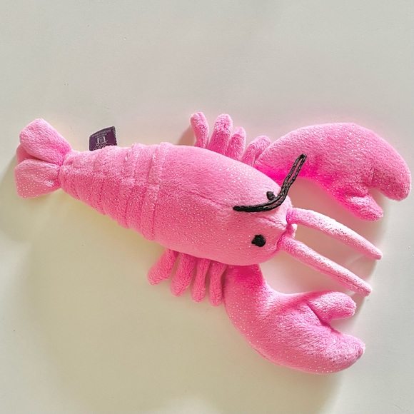 “You’re my lobster!” Pink sparkly yellow bellied stuffed animal plush lobster - Picture 1 of 7